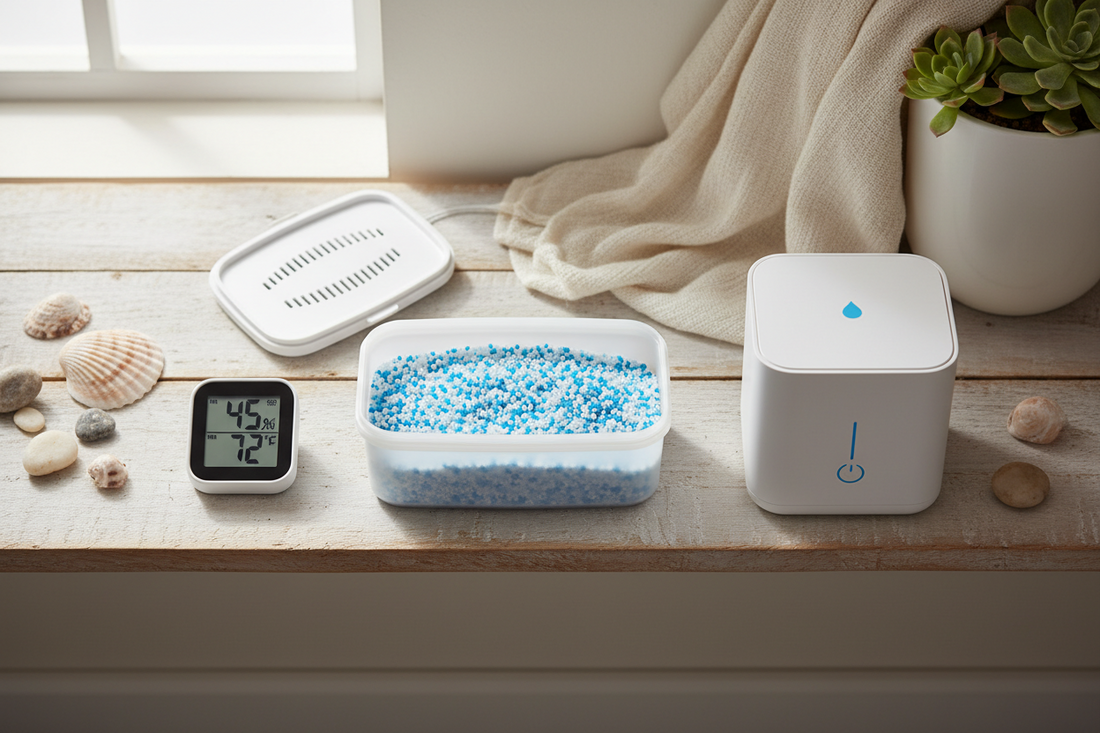 Moisture Stability at Home — Absorbers, Monitors & Dehumidifiers Working Together