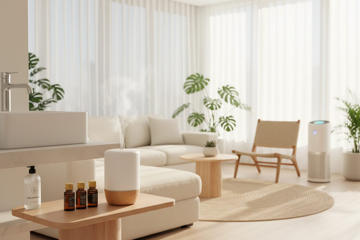 Odor-Free Home Ecosystems — Using Essential Oil Diffusers, Air Purifiers, and Odor & Drain Maintainers for Continuous Freshness Control