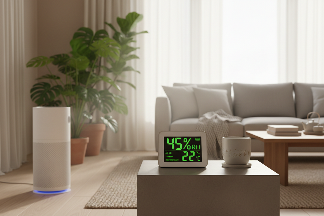 Precision Indoor Air Balance — Using Moisture Absorbers, Air Purifiers, and Humidity Monitors for Stable Home Environments
