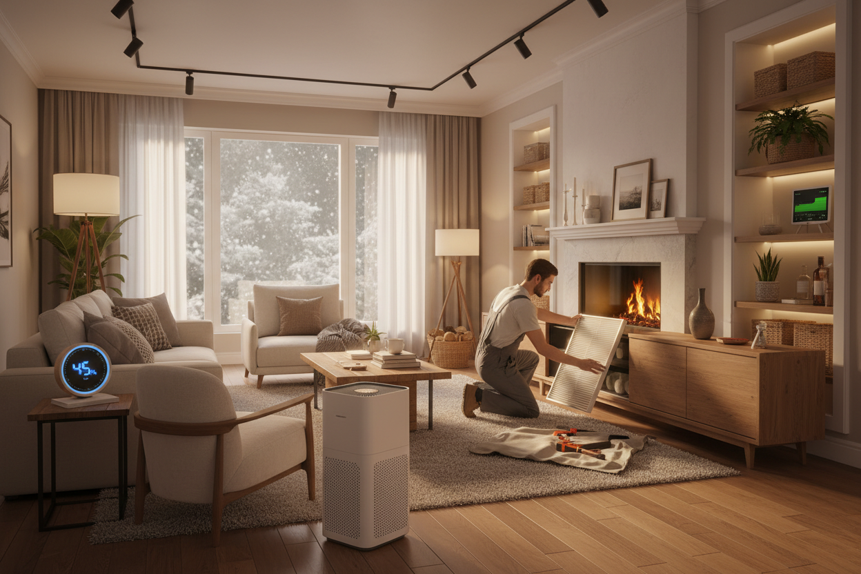 Smart Indoor Air Management Using HVAC Systems, Replacement & Maintenance, and Air Quality Enhancers