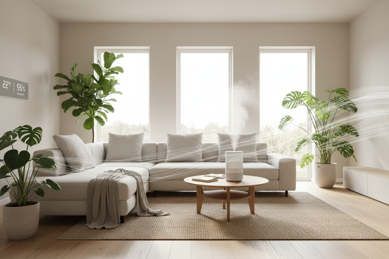 Smart Indoor Climate Design: Balancing Humidity, Airflow, and Freshness for Modern Living Spaces