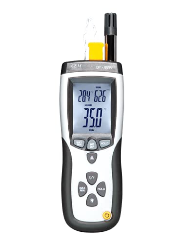 CEM Psychrometer with Infrared Thermometer, Humidity Meter, Dew Point by Unknown