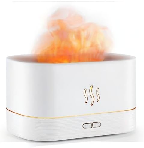Flame Diffuser Humidifier-Auto Off 180ml Essential Oil Diffuser-2 Modes - Image 9