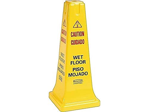 Rubbermaid Commercial Products Heavy-Duty Multilingual Caution/Warning Wet - Image 3