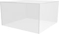 Acrylic Display Box Countertop Bin 7.25" x 7.25" x 4" Frosted Merchandise by MarketingHolders