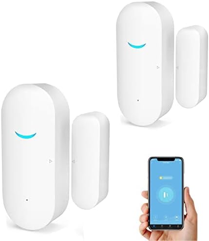 2-Pack WiFi Door and Window Sensors, Tuya Smart Alarm - Image 8