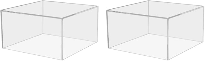 2 Pack Clear Acrylic Display Box by MarketingHolders
