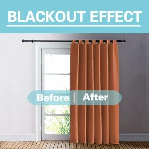 RYB HOME Outdoor Curtains for Patio Waterproof Tab Top Block Sunlight Thermal - Image 7