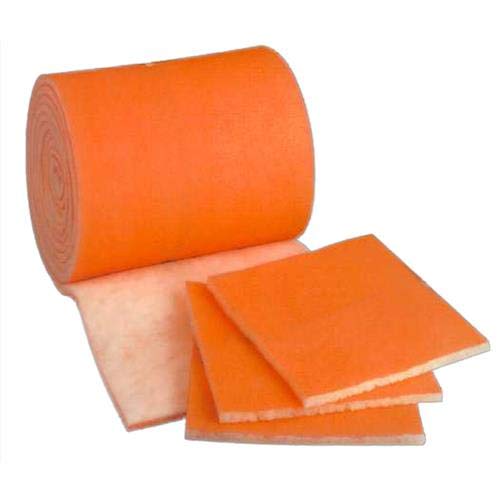 5 Feet of Orange and White Air Filter Media Roll, MERV8 Polyester Tackified by Unknown