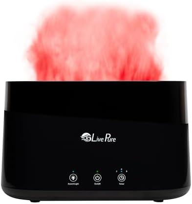 LP300HUM LivePure Aqua Flame Ultrasonic Humidifier- Vibration Technology - Image 8