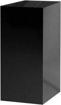 One Piece Acrylic Pedestal Art Stand Glossy Black Display No Lid 12" x 12" x by MarketingHolders