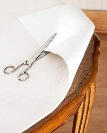 Felt Back Vinyl Table Pad 52" x 90" – Cut-to-Fit Waterproof Table Protector - Image 3