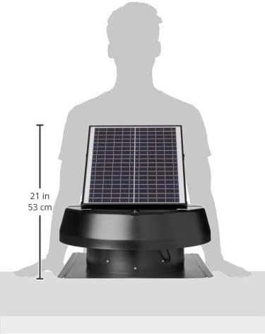 iLIVING HYBRID Ready Smart Thermostat Solar Roof Attic Exhaust Fan, 1150 CFM - Image 3