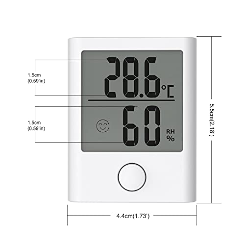 BALDR Digital Mini Hygrometer & Indoor Thermometer - Image 2