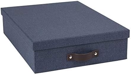 Bigso Oskar Canvas Fiberboard Document Letter Box - Image 3