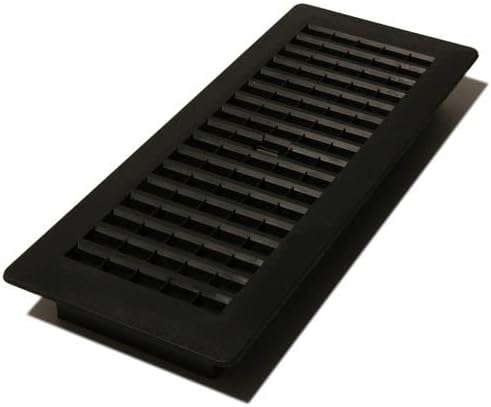 Decor Grates PL412-BLK Louvered Plastic Floor Register, 4x12 Inches, 1 Pack - Image 4