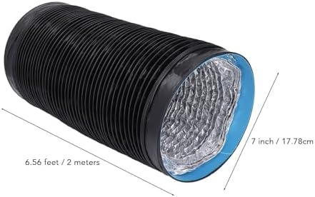 Jeanoko 1PCS 7"/ 6.56ft Dryer Vent Exhaust Hose, Flexible Aluminum Foil - Image 4
