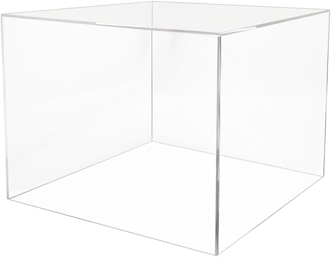 12" x 12" x 9" Riser Display Box Clear Acrylic Pedestal by MarketingHolders
