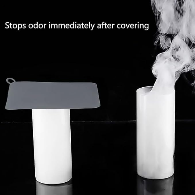 2 Pieces 6 x 6 Inch Silicone Tub Stopper Floor Drain Cover Sewer Anti-Odor Mat - Image 2