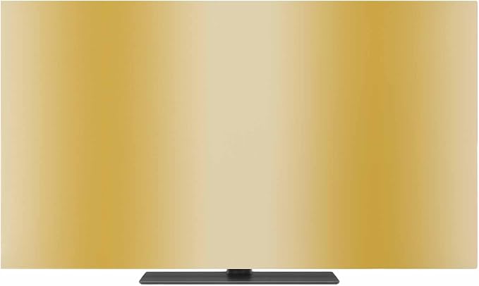 Ginger Yellow Color Gradient Indoor TV Cover, Elastic TV Screen Protector by Unknown