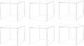 6 Pack 14 Inch Clear Acrylic Display Box by MarketingHolders