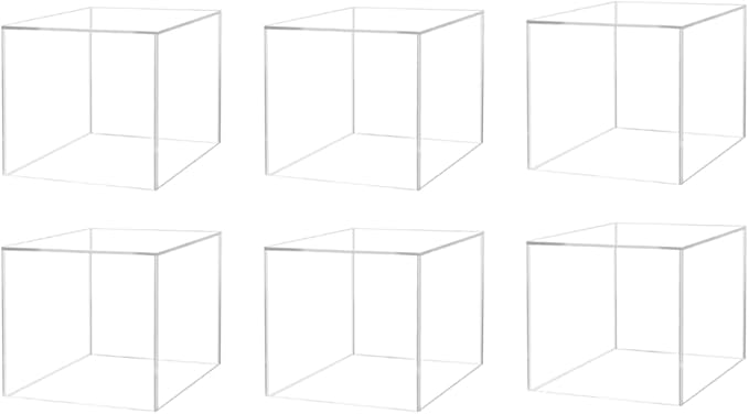 Marketing Holders 6 Pack 12" Acrylic Display Riser Box by MarketingHolders
