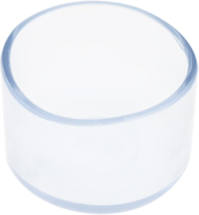 Round Chair Leg Caps, PVC Furniture Feet Covers, TTZEZE Transparent Round Floor - Image 4