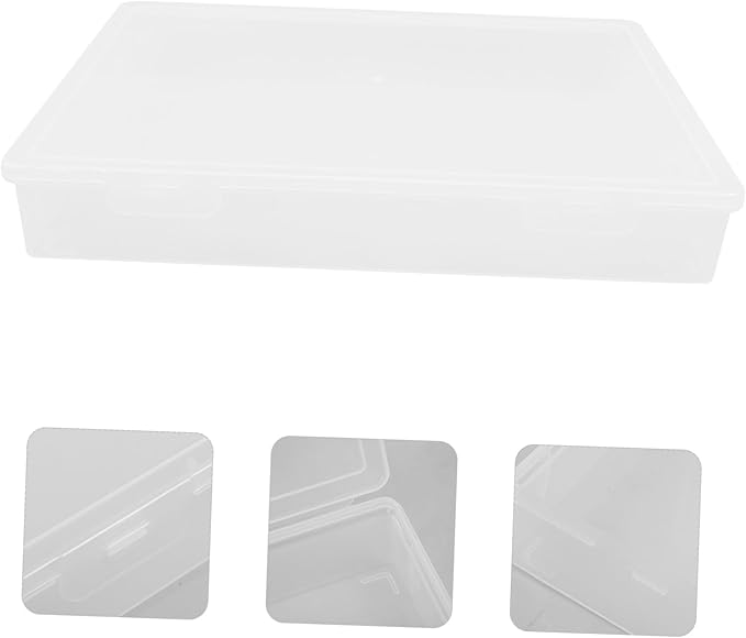 jojofuny Document Organizer Box Transparent Storage Case - Image 4