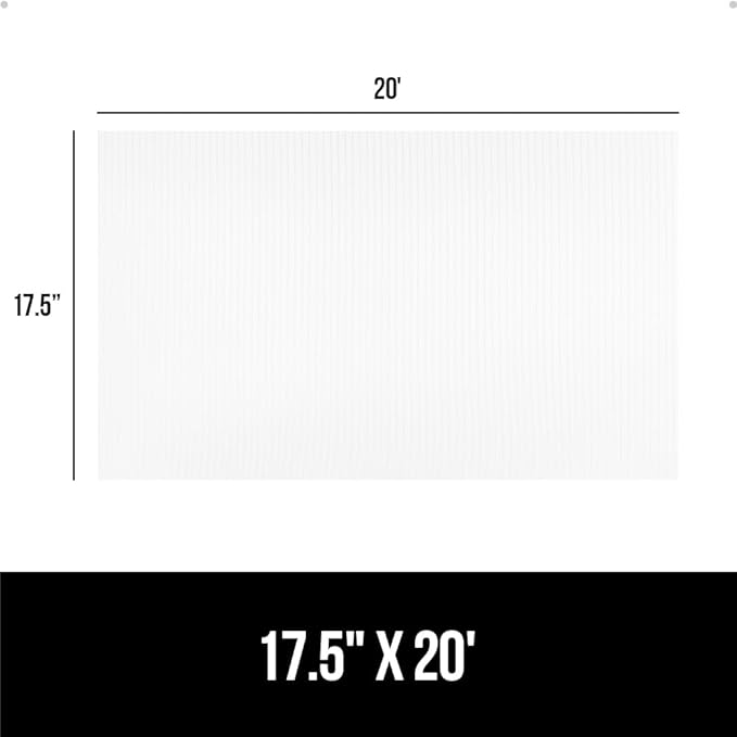 GORILLA GRIP DuraGuard Shelf Liner, 17.5x20 Non-Adhesive Cabinet Liners - Image 8