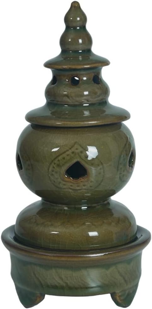 Incense Burner Stand Sandalwood Stove Celadon Incense Stove Incense Road Retro by Unknown