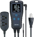 DIGITEN DTC102 Temperature Controller Outlet 2-Stage Plug in Thermostat Digital by DIGITEN