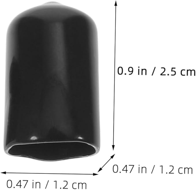 Healifty 80pcs Rubber End Cap Flexible Thread Protectors - Image 9