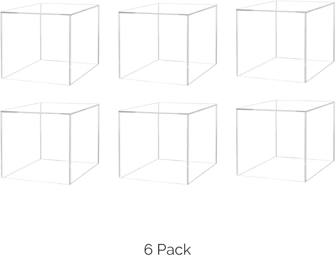 6 Pack 14 Inch Clear Acrylic Display Box - Image 4