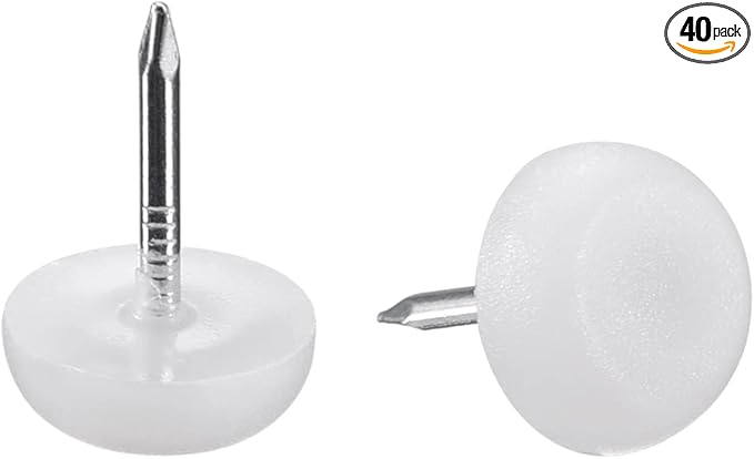 uxcell Furniture Feet Nail Plastic Glide Nails Chair Table Leg Protector Pads by uxcell