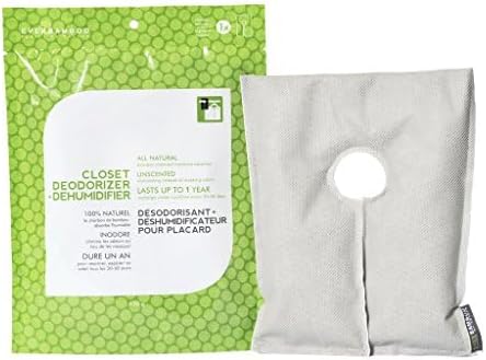 Ever Bamboo Closet Deodorizer & Dehumidifier w/Natural Bamboo Charcoal by Ever+Bamboo