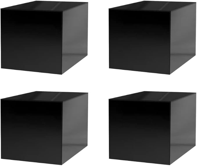 4 Pack 4" Acrylic Display Riser Box by MarketingHolders