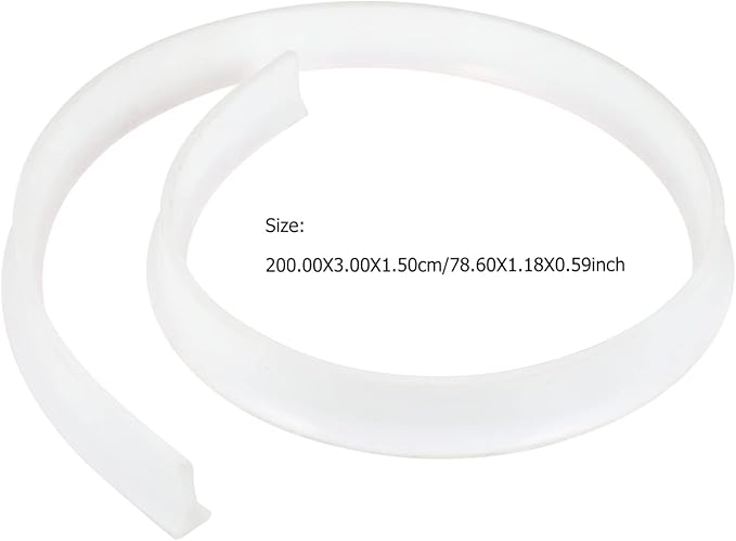 LIFKOME 2m Bathroom Strip Kitchen Desktop Strip Shower Water Blocker Edge Guard - Image 2