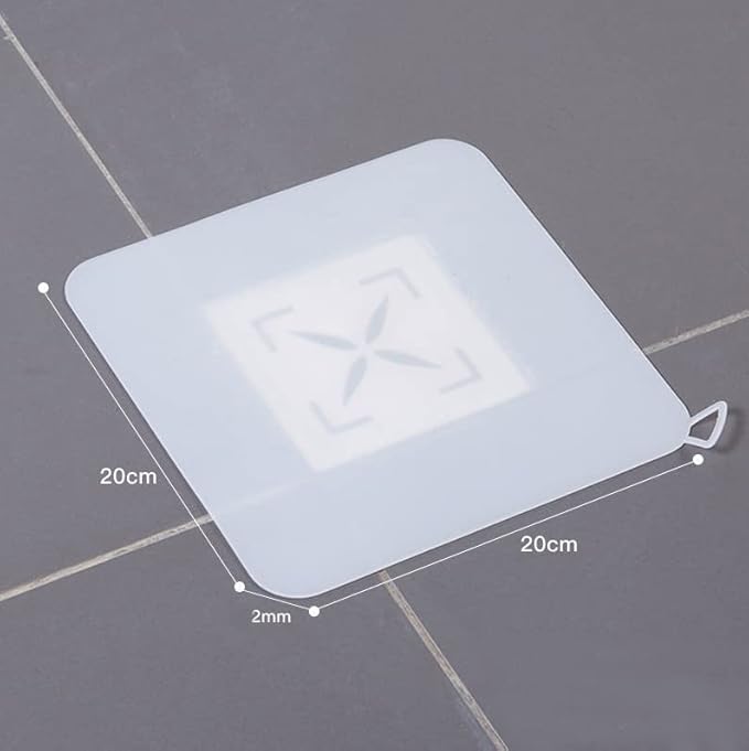 Silicone Tub Stopper Floor Drain Cover, 2 Pieces Sewer Anti-Odor Mat - Image 6