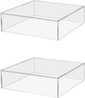 2 Pack Clear Acrylic Display Box by MarketingHolders