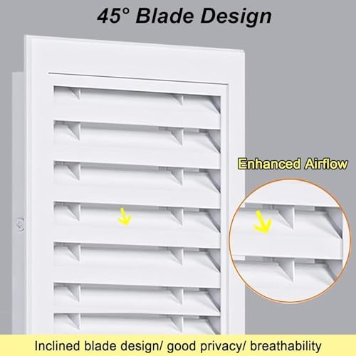 Powder-Coated Steel White Air Filter Grille - Image 3