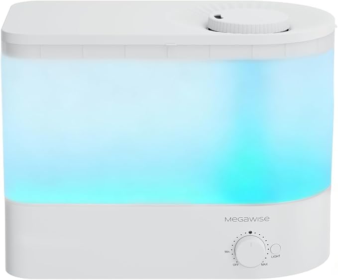 MEGAWISE 2025 Humidifier, 6L Large Capacity, 50H Runtime, Enjoy ultra-quiet by MEGAWISE