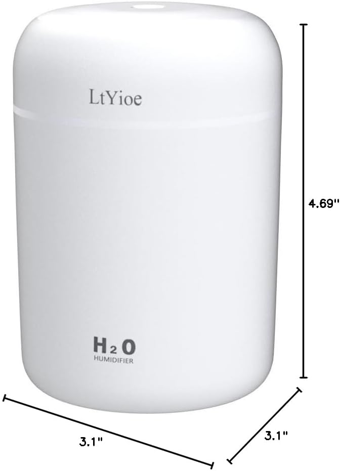 Colorful Cool Mini Humidifier, USB Personal Desktop Humidifier - Image 7