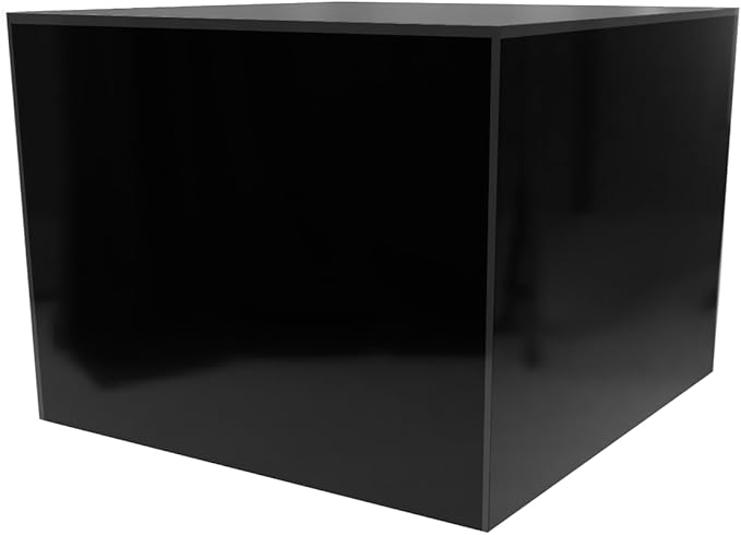 4 Pack Black Acrylic Display Box Counter Retail Merchandise Storage Bin No Lid - Image 2