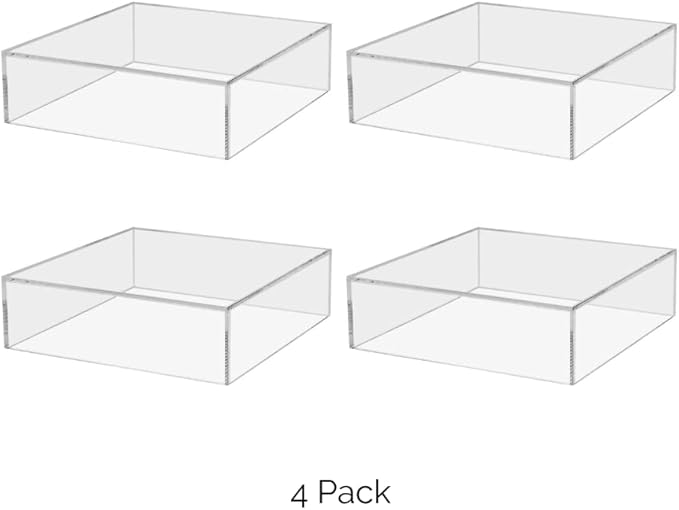 4 Pack Clear Acrylic Display Box - Image 4