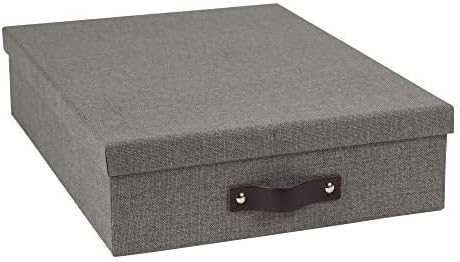 Bigso Oskar Canvas Fiberboard Document Letter Box - Image 4
