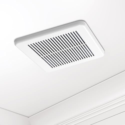 Homewerks 7114-02-HW DC Bathroom Fan 50-CFM 1.0 Sone White Ventilation Fan - Image 9