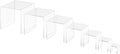 Marketing Holders Acrylic Riser Display Stands 2" Through 8" High 7 Pieces by MarketingHolders