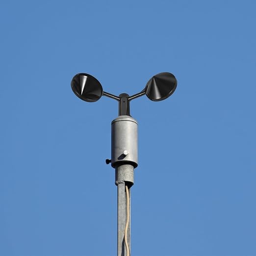 VANZACK Wind Direction Indicator 3-Cup Wind-Speed Sensor Anemometer Cover Air - Image 2
