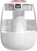 DONGKER Double Spray Humidifier, 1L Silent USB Digital Display Humidifier by DONGKER