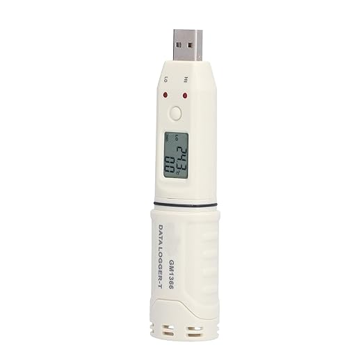 Temperature Data Logger, Battery Powered Low Power Consumption Digital Humidity - Image 3
